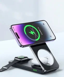 تصویر شارژر بی‌سیم 3 به 1 مک دودو مدل CH-1151 